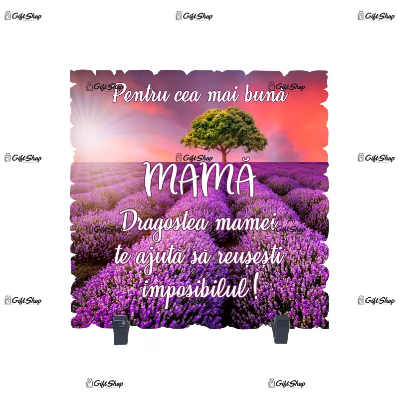 Pentru cea mai buna mama, placheta cu mesaj